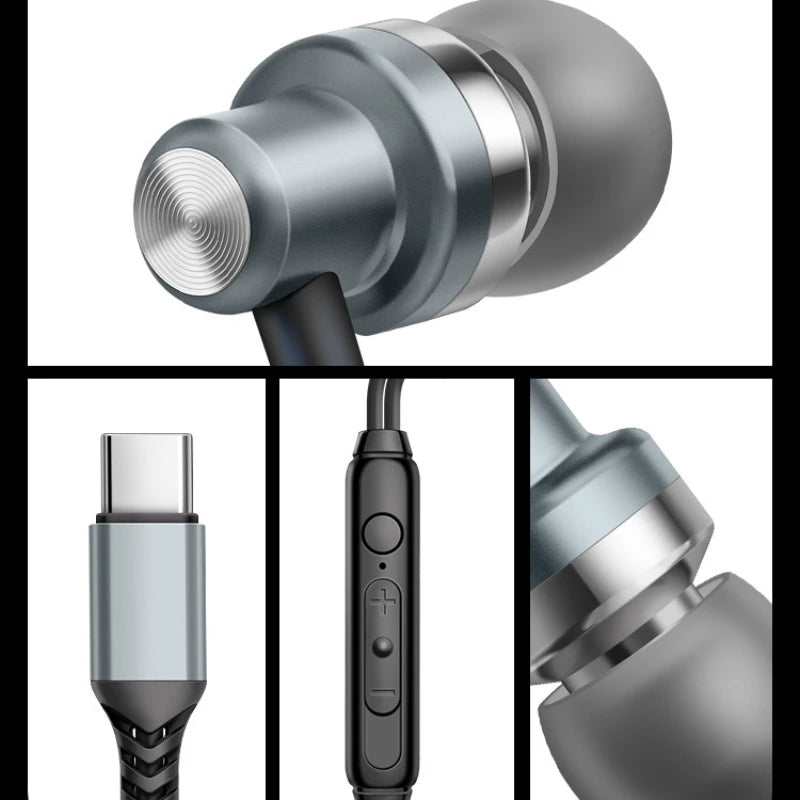 Metal Stereo Tuning Headphones