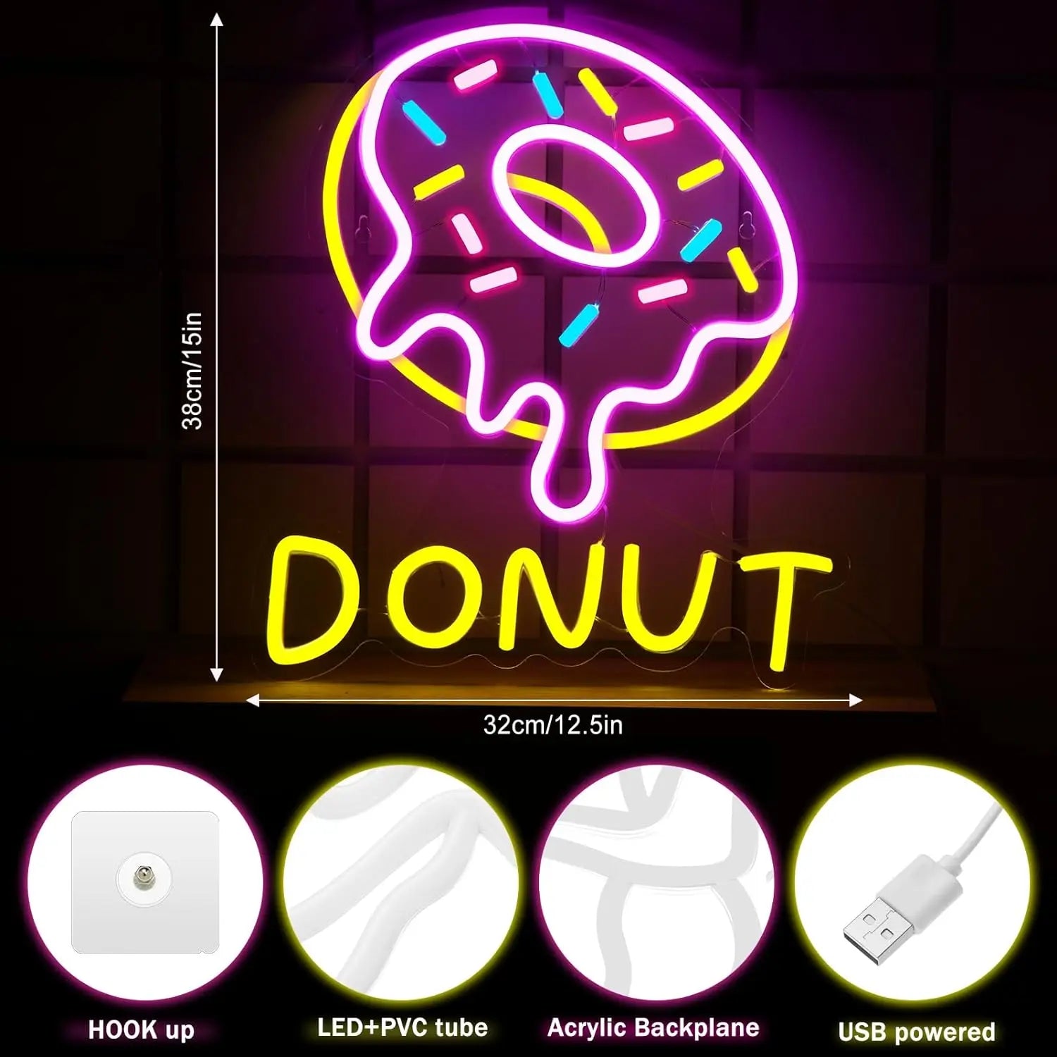 Donut Neon LED Signs