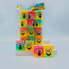Neon Rainbow Plastic Smile Magic Toys
