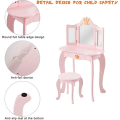 Kids Vanity Table and Chair Set