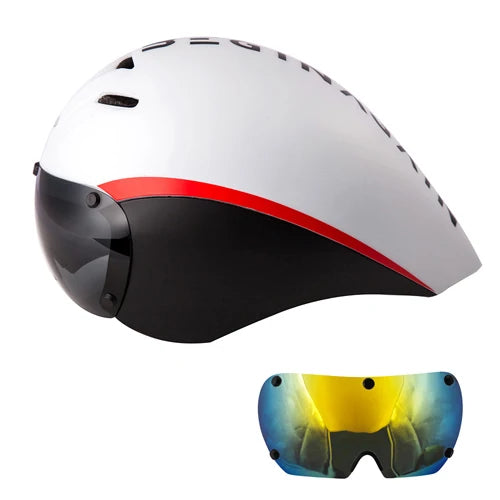 Aero Goggles Bicycle Helmet