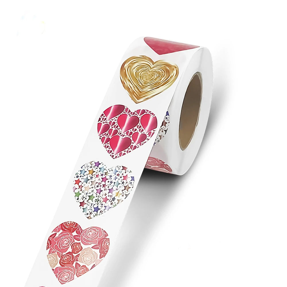 Heart Gift Packaging Seal Sticker