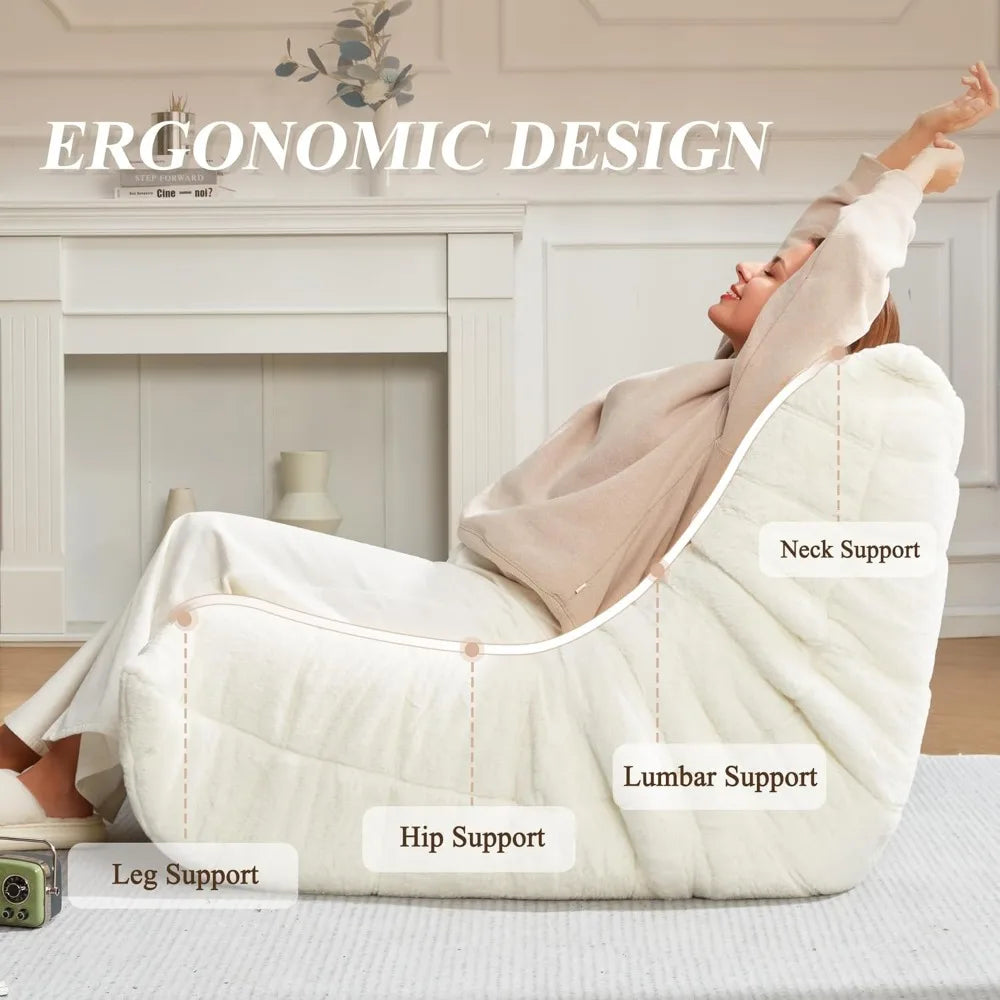 Fireside Memory Foam Bean Bag Lounger