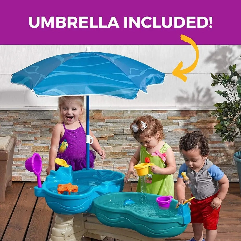 Two-Tier Outdoor Kids Water Sensory Table