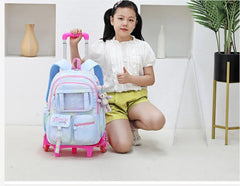 School Rolling Wheeled Backpack Bag