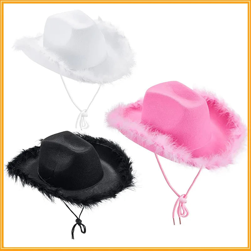 Pink Raw Border Cowboy Hat
