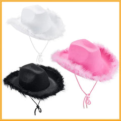 Pink Raw Border Cowboy Hat