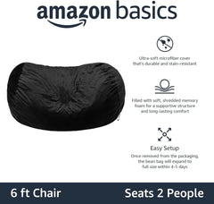 Memory Foam Filled Bean Bag Lounger