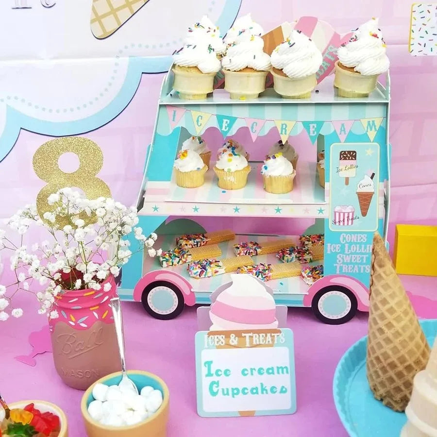 Double-decker Bus Shape Cake Stand
