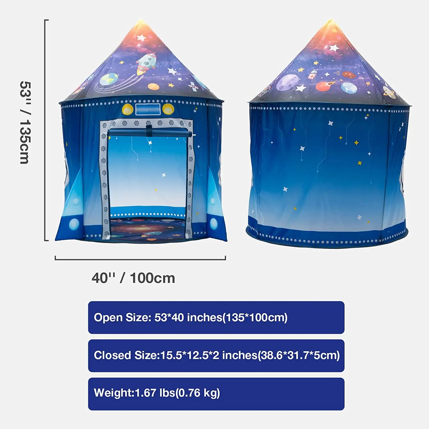 Rocket Ship Kids Tent