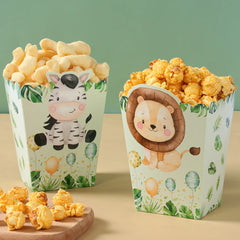 Jungle Animal Safari Popcorn Boxes