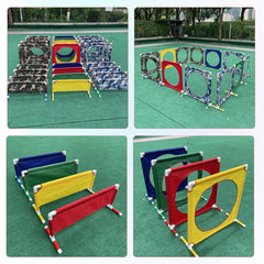 Kids Tunnels drills and hurdling obstacle