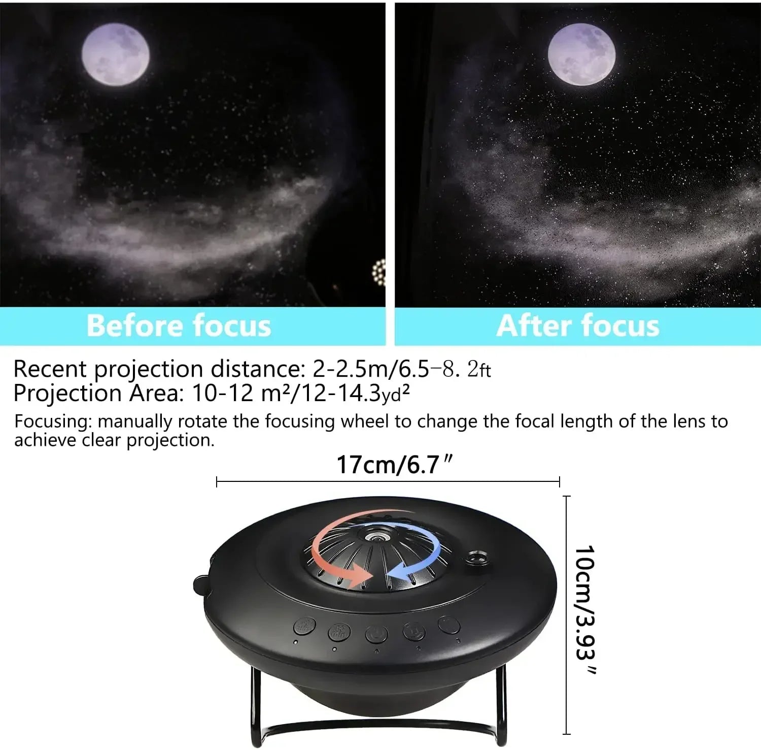 UFO LED Star Projector Night Light