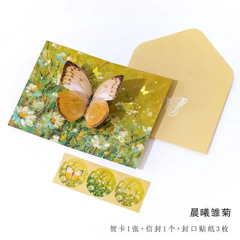 3D Butterfly Pop-Up Greeting Cards