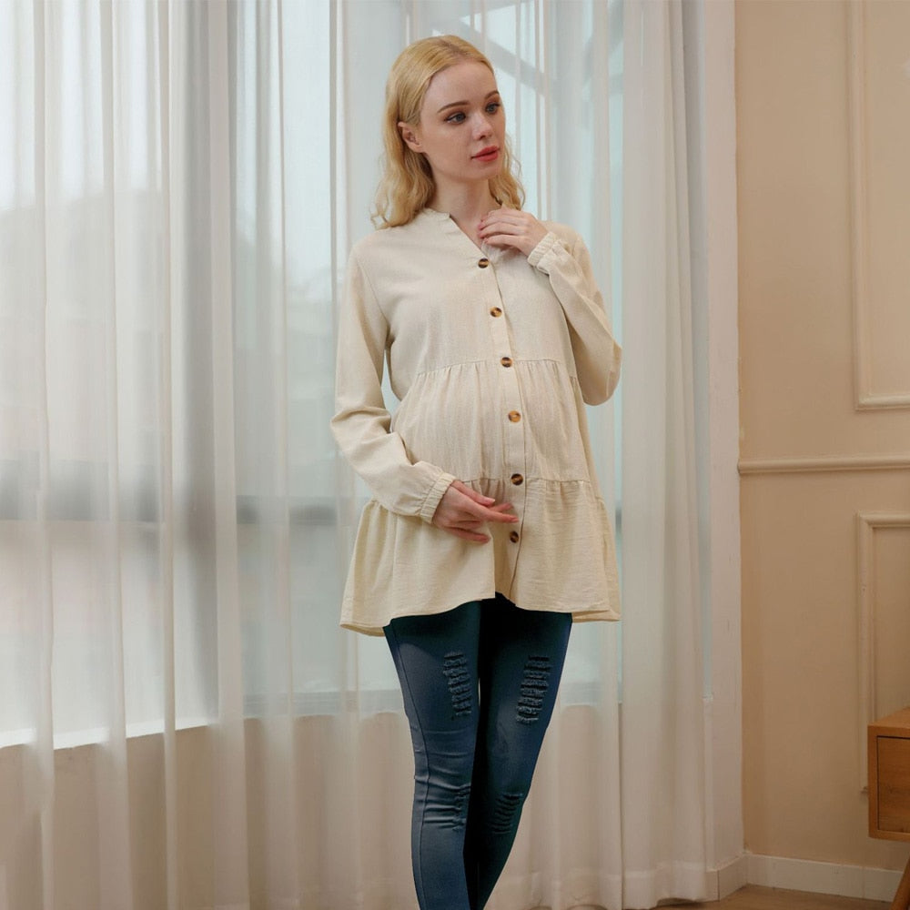 Maternity Shirts Casual Pregnant Women Loose Breastfeeding Pregnancy Clothing