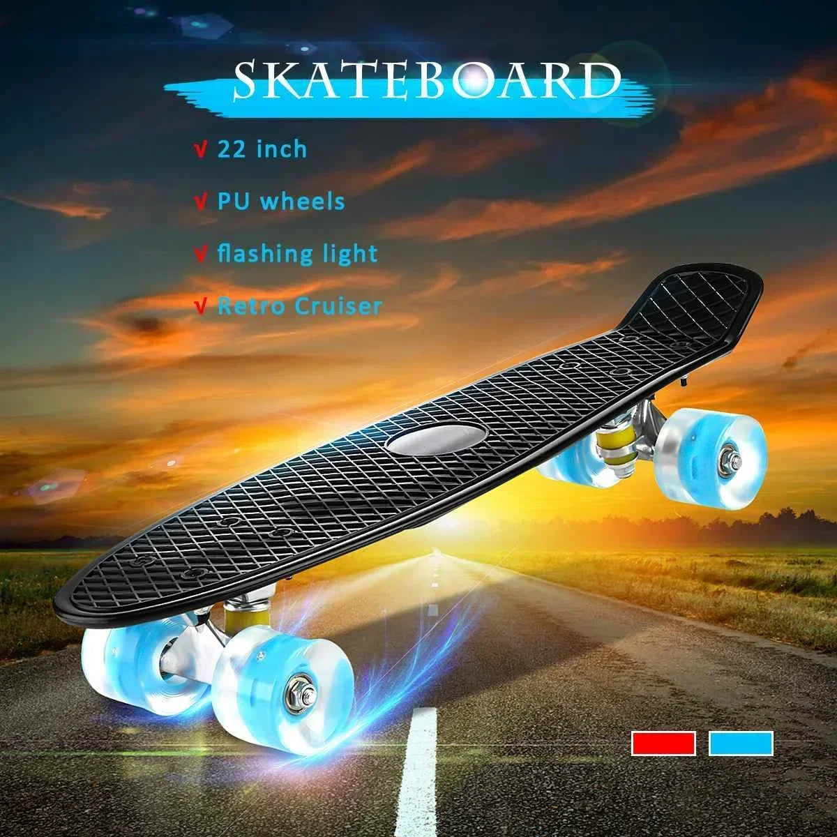 Four-wheel Longboard Pastel Skateboard
