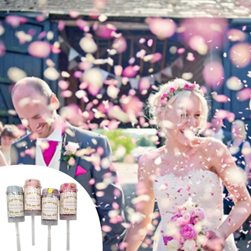 Push Pop Confetti Paper Poppers Gun