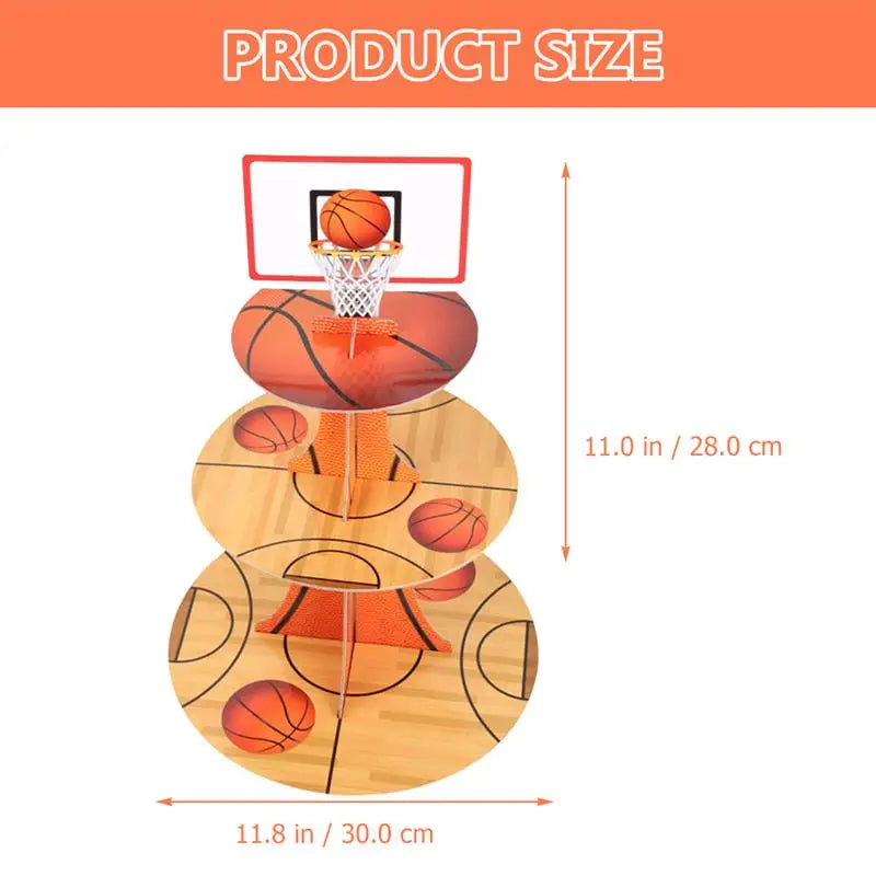 Basketball Cake & Cupcake Stand