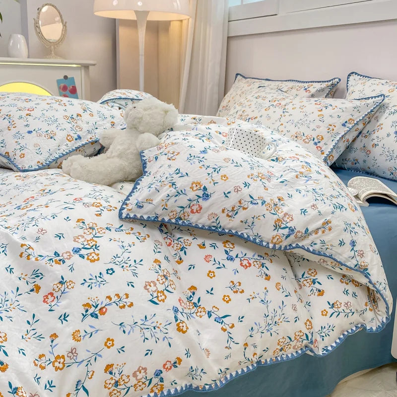 Soft Cotton Crib Bedding Set
