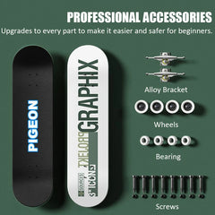 Street Double-warped Skateboard
