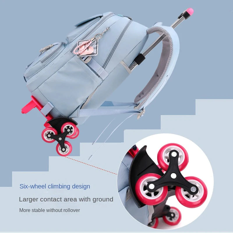 Teenagers School Backpack With Wheels