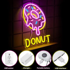 Donut Neon LED Signs