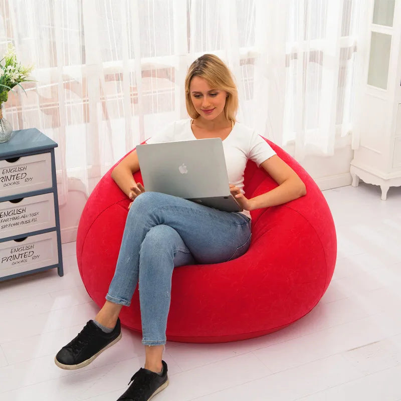 New Inflatable Flocking Sofa