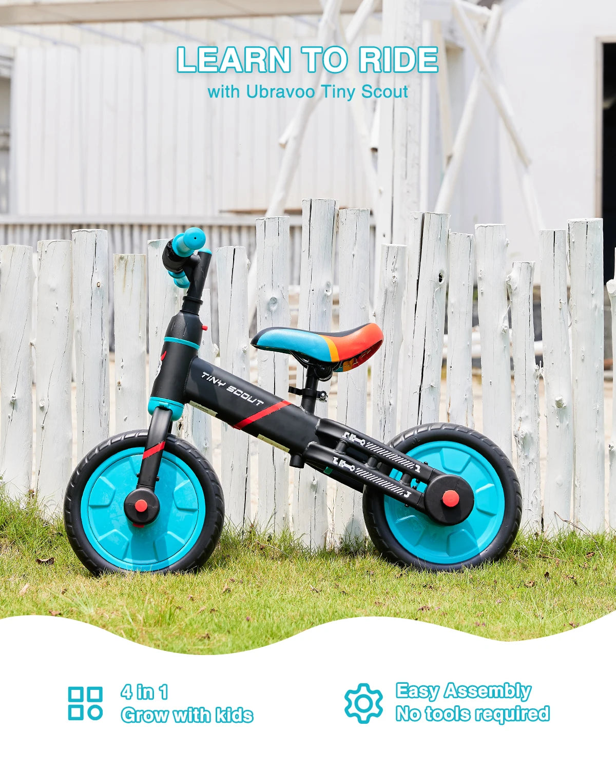 Tiny Scout Balance Bike 3 4 5 Years