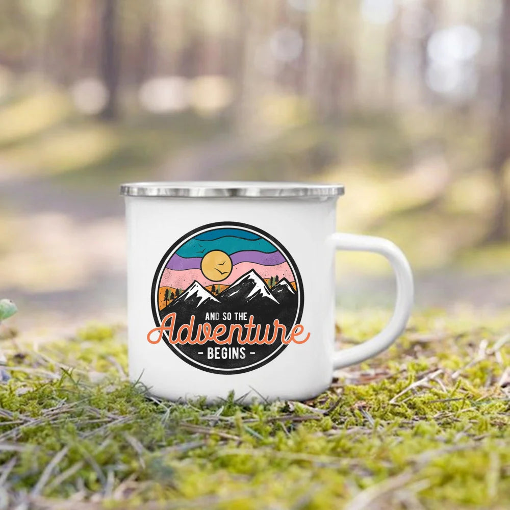 Life Is Better By The Campfire Printed Camper Mugs