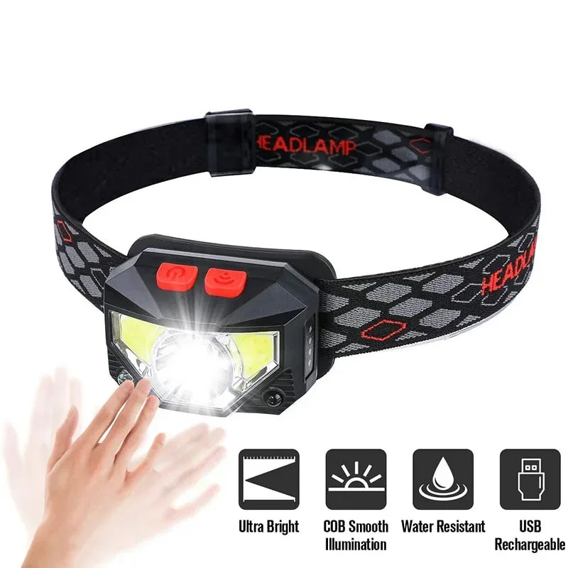 Powerful LED Sensor Headlamp