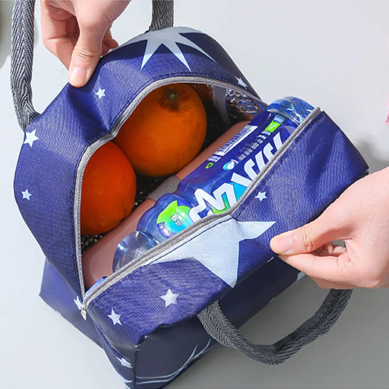 Portable Cartoon Tote Thermal Lunch Box Bag