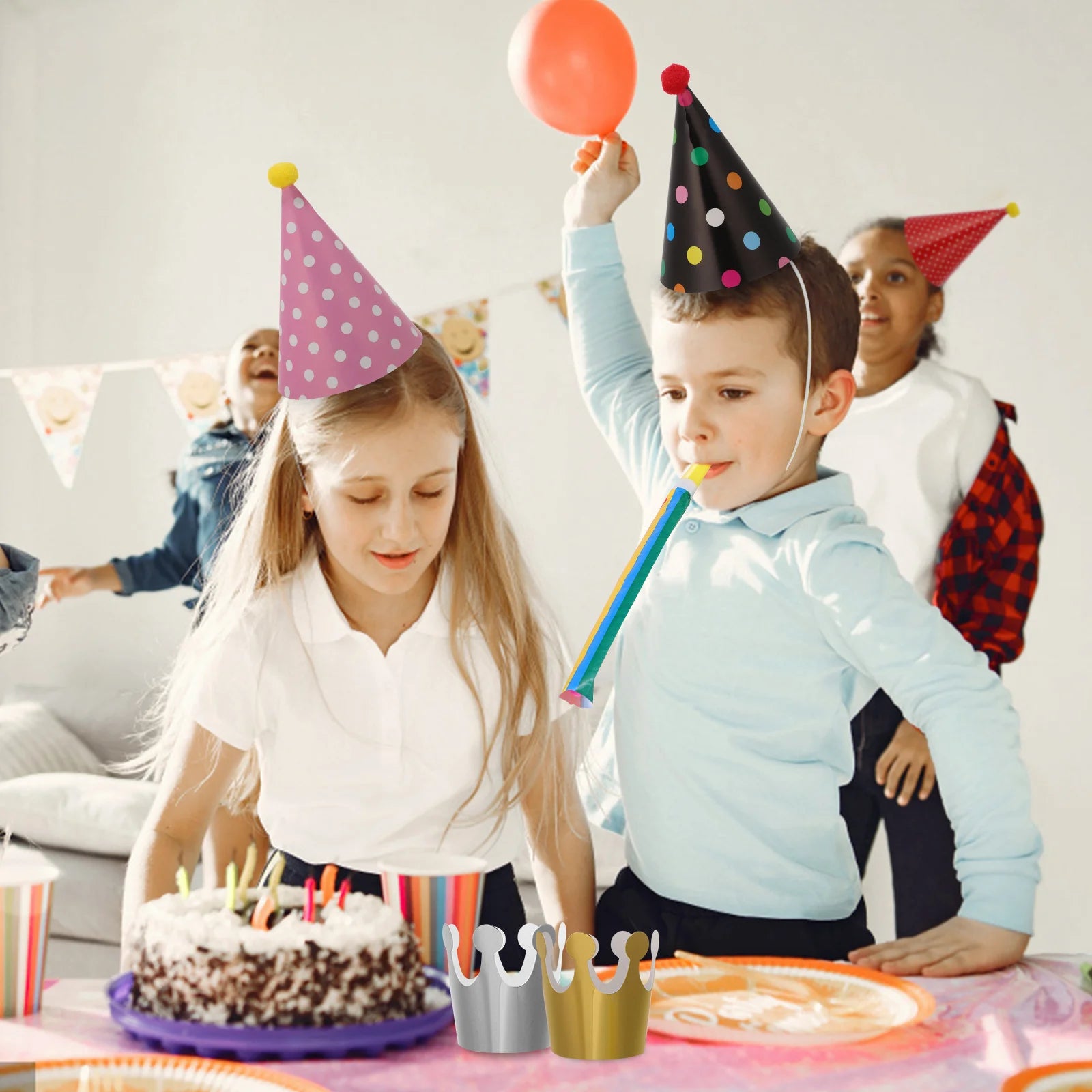 Polka Dot Birthday Party Hats