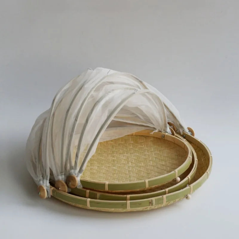 Bamboo Woven Mesh Storage