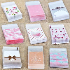 Transparent self-adhesive cookies & candies bag, ,