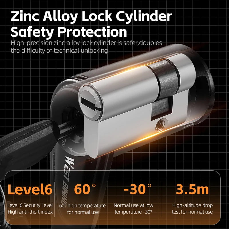 Scooter E-Bike Motorcycle Portable Chain Lock