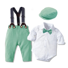 Romper Clothes Set For Baby Boy With Bow Hat