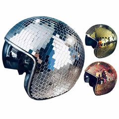 Classic Disco Ball Mirror Glitter Helmet
