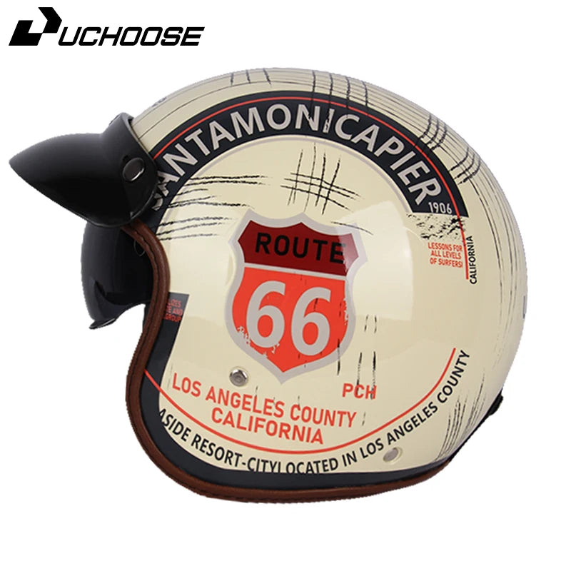 DOT Open Face Casco Moto