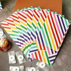 Small Paper Rainbow Candy Cookie Bag