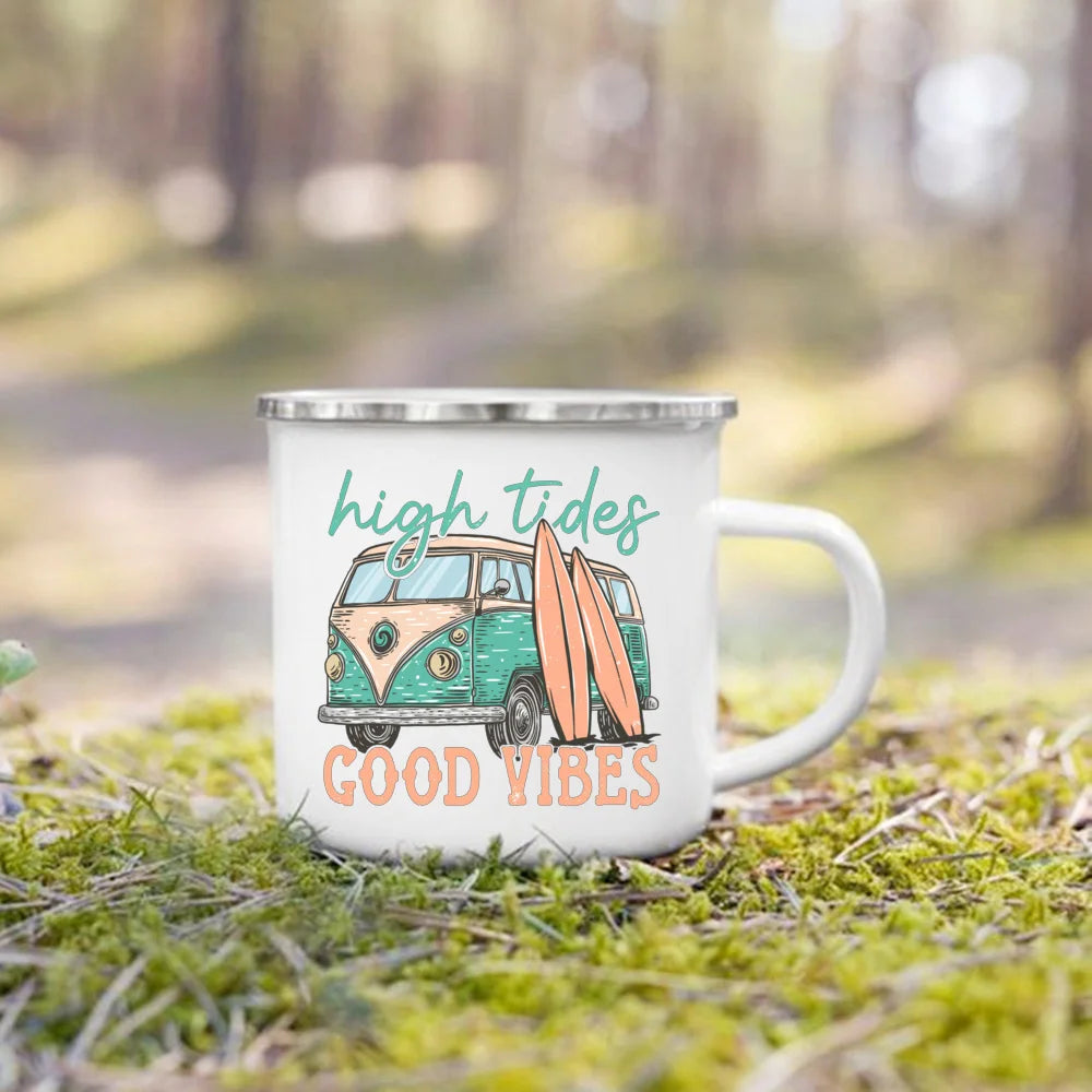 Life Is Better By The Campfire Printed Camper Mugs