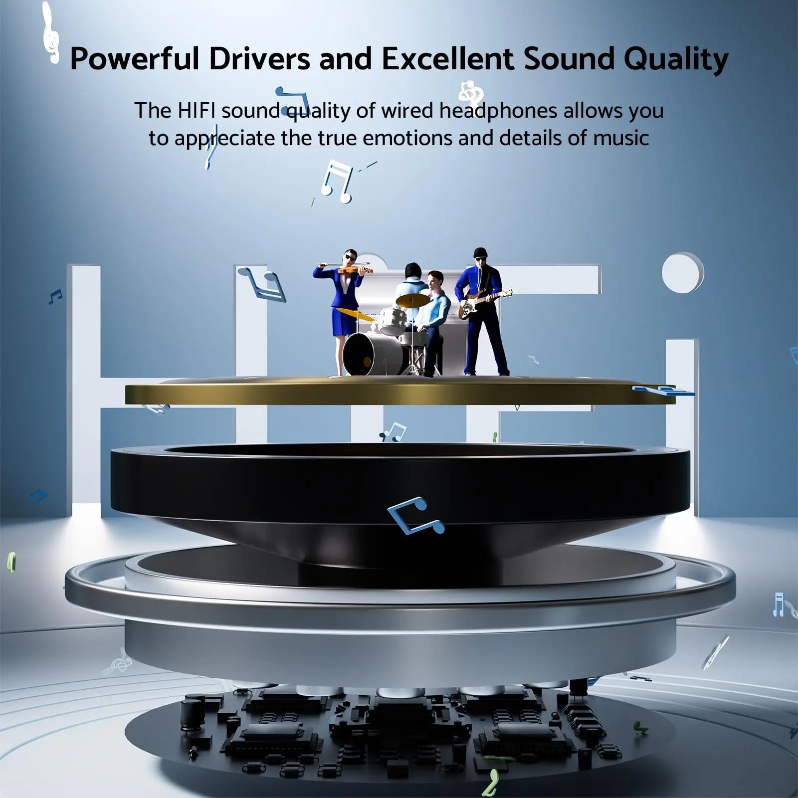 Bass Stereo Wired Headphone