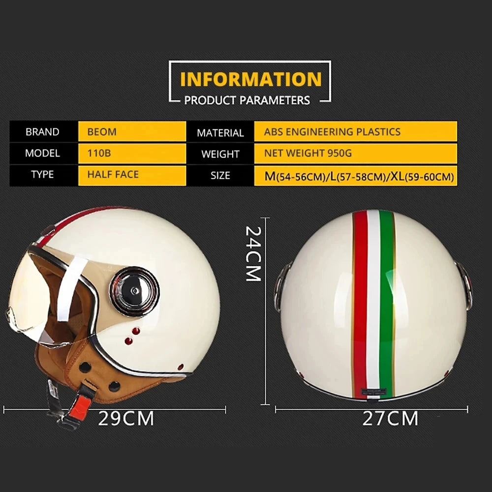 Vintage Moto Helmet Chopper