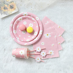 Daisy Theme Kids Party Tableware
