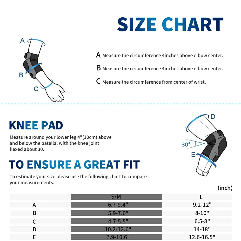 Youth Skate Protective Gear Set