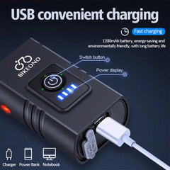 USB Rechargeable Bicycle Flashlight LED