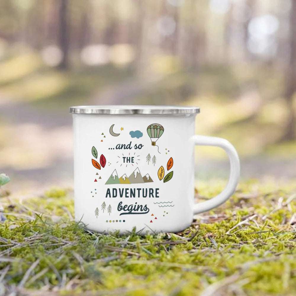 Life Is Better By The Campfire Printed Camper Mugs