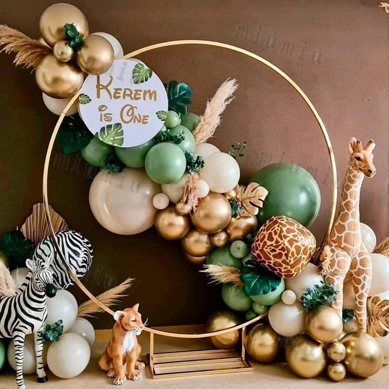 Jungle Safari Green Balloon Arch Kit