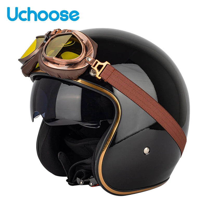 DOT Open Face Casco Moto