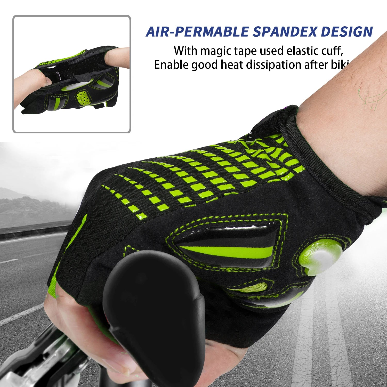 Liquid Gel Pad Bicycle Gloves