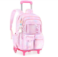 School Rolling Wheeled Backpack Bag